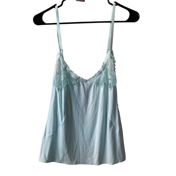 NWT Savage Fenty Peek-a-boo Cami Seashell Blue Plus Size 3X MSRP $39.95 - Picture 2 of 8